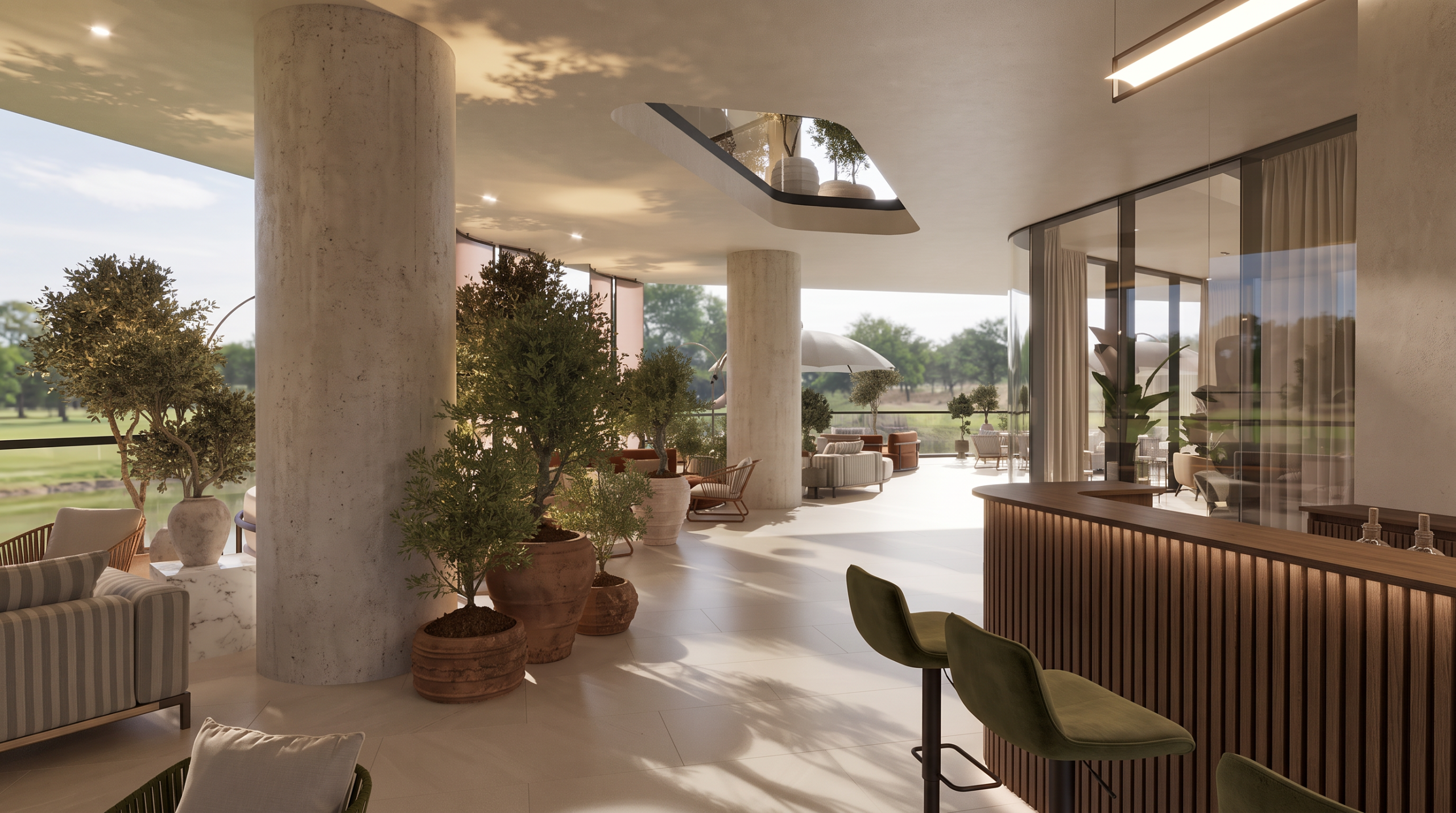 City Tower terrace and lounge