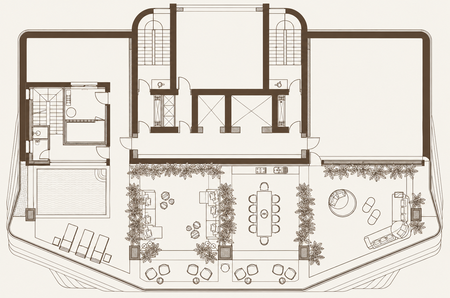 Penthouse Rooftop floor plan