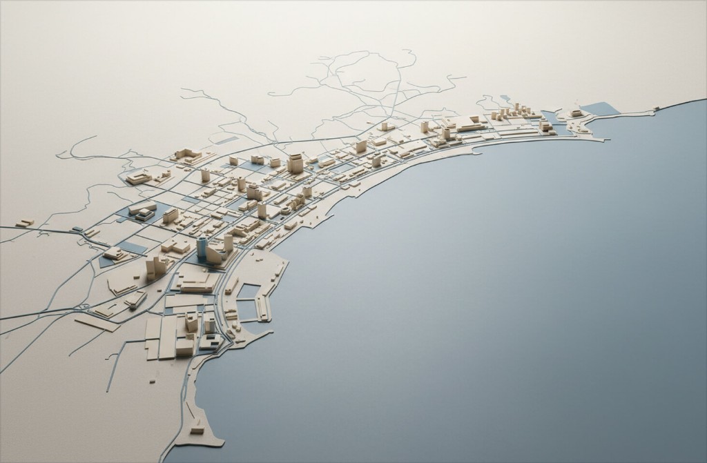 Leus Development coastal masterplan model