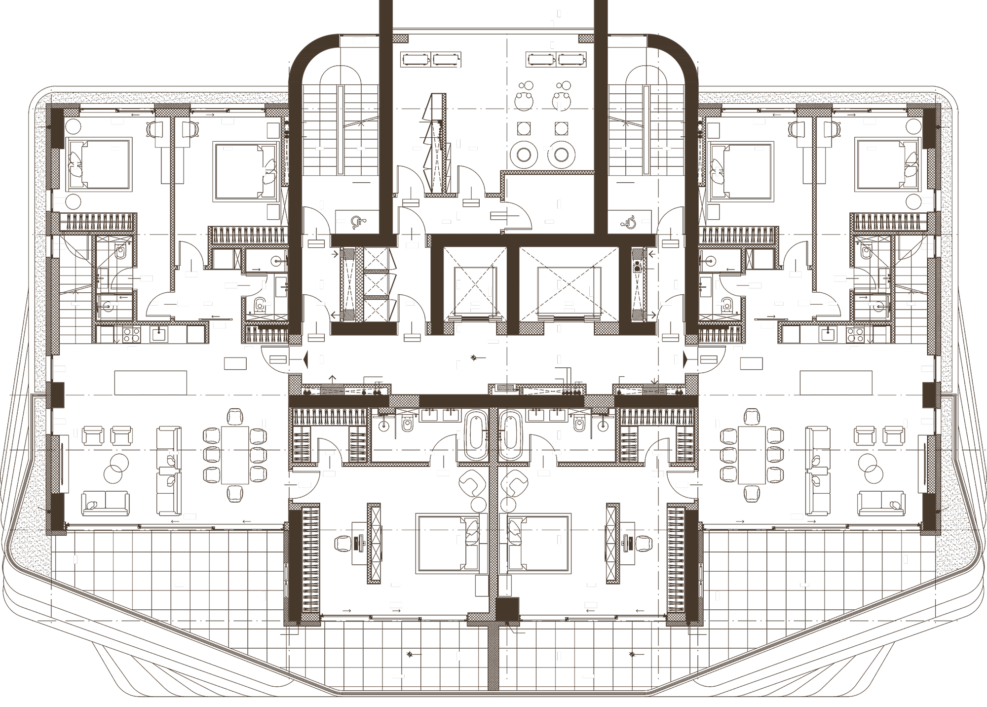 4 bedroom Penthouse floor plan